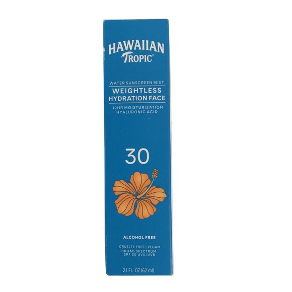 2x Hawaiian Tropic Weightless Hydration Face Water Sunscreen Mist 2.1 oz SPF 30 - Picture 2 of 5